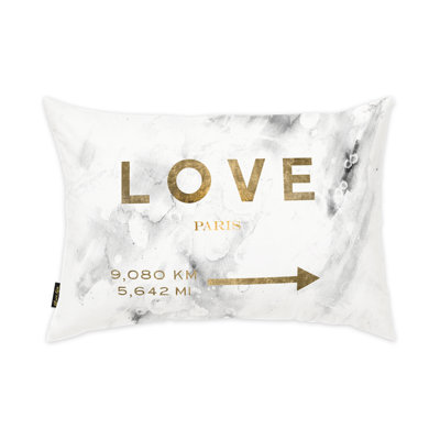 Housse de coussin et insert Love Paris
