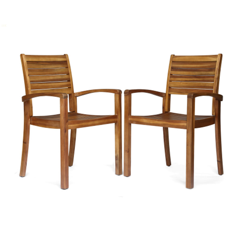 Outdoor Dining Chair, Acacia Wood