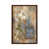 Toile avec cadre en bois brun classique