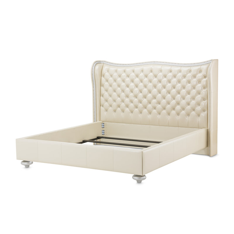 Hollywood Swank Upholstered Standard Bed, King