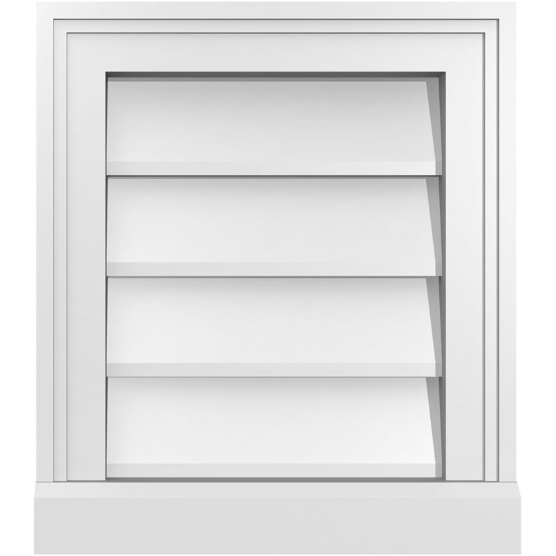 Cadre de seuil Brickmould, brun clair apprêté, H 16 po x l 14 po x P 2 po