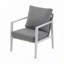 Chaise longue d'extérieur en aluminium avec corde élégante-247967317