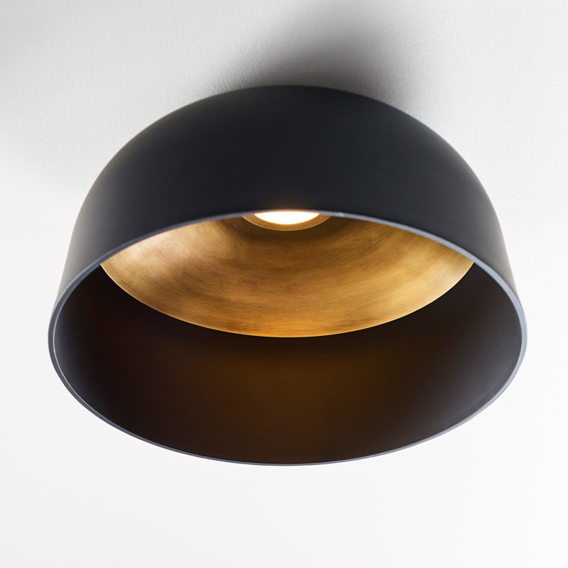 Foundry 1 - Light LED Flush Mount, Nightshade Black