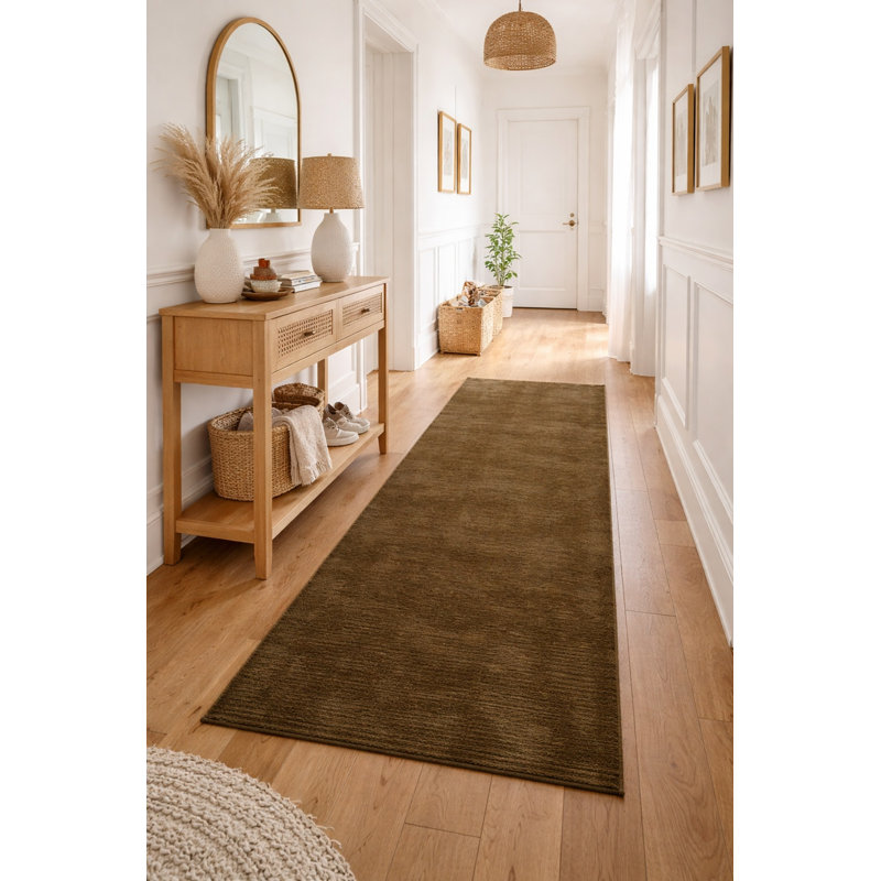 Ottosson Hand Loomed Gabbeh Rug, 100% Wool, Solid Color, Fade & Stain Resistant, Durable, All Sizes, India-Made.