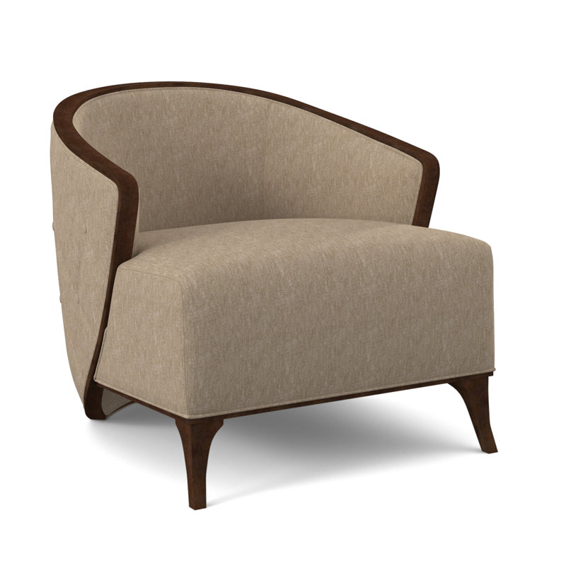 Penegrine Lounge Chair, American Walnut, Elise Flax