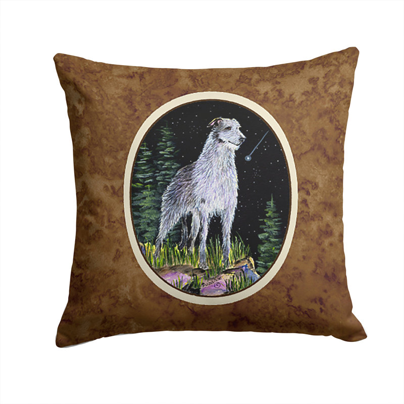 Coussin décoratif intérieur / extérieur Starry Night Scottish Deerhound