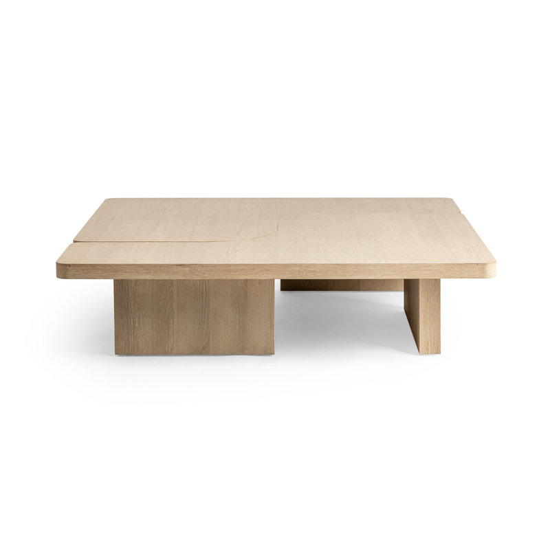 Melina 2-Piece Wood Coffee Table, Coastal Drift