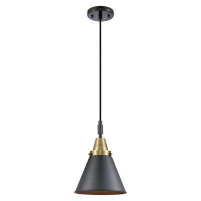 Downtown Urban - Caden Weston - 1 Light 8" Cord Hung Mini Pendant - Shade