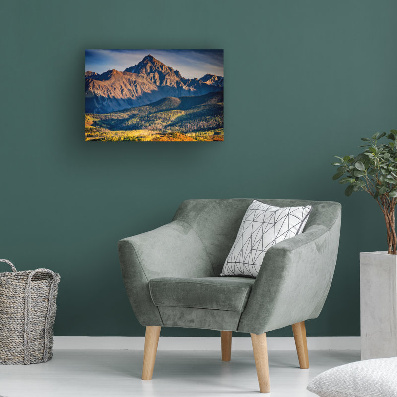 Art mural sur toile tendue - Rick Berk «Dallas Peak» pour décoration de salon, de chambre à coucher ou de bureau - 30 x 47