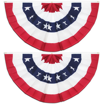 Drapeau des É.-U. plissé, drapeau américain 1,5 x 3 pi
