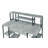 Amiel Full-Function Grey Treatment Writing Desk