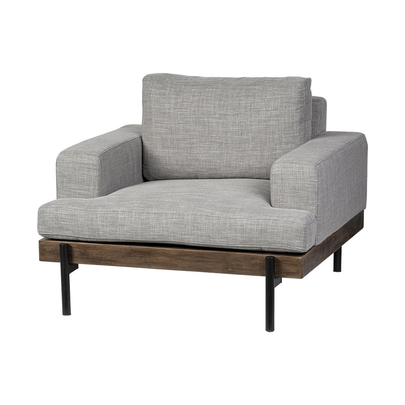 Torgeir Upholstered Club Chair, Gray