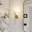 Aitkens 1- Light Steel Brass Gold Wall Light