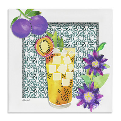 Passion Fruit Cocktail Canvas, design by Hillary Holt