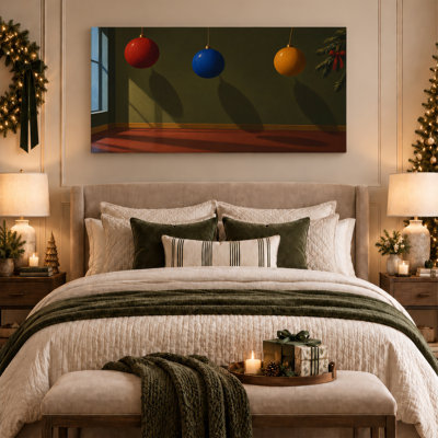 Art mural sur toile de Noël