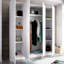 4 Door Manifactured Wood Wardrobe