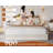 Upholstered Storage Bed Frame with 3 Drawers and 2-Tier Shelf Headboard,No-Noise-986040804-959429842