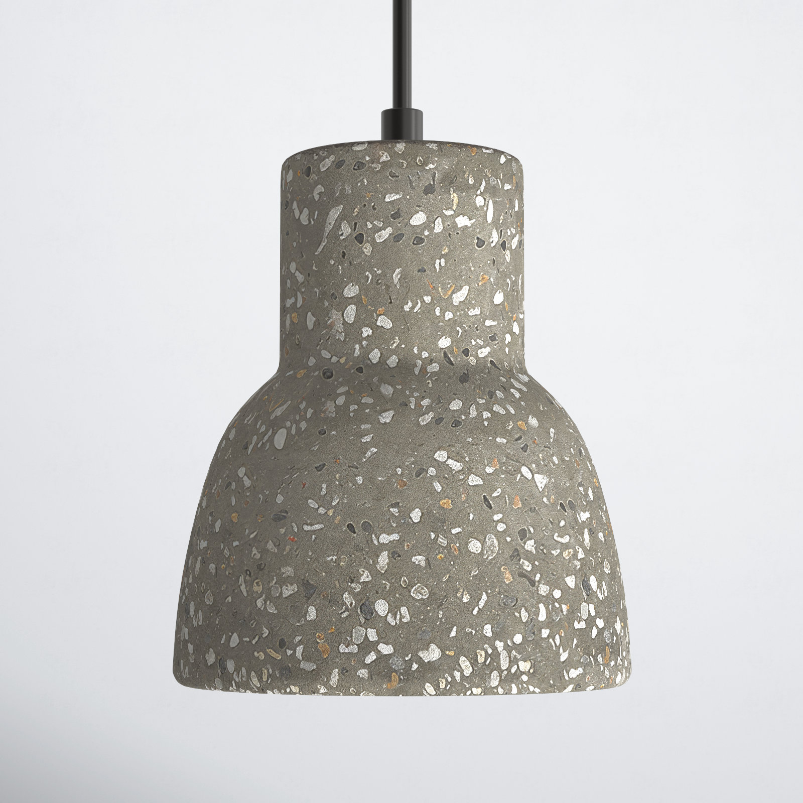 Verena Single Light Concrete Steel Dimmable Pendant