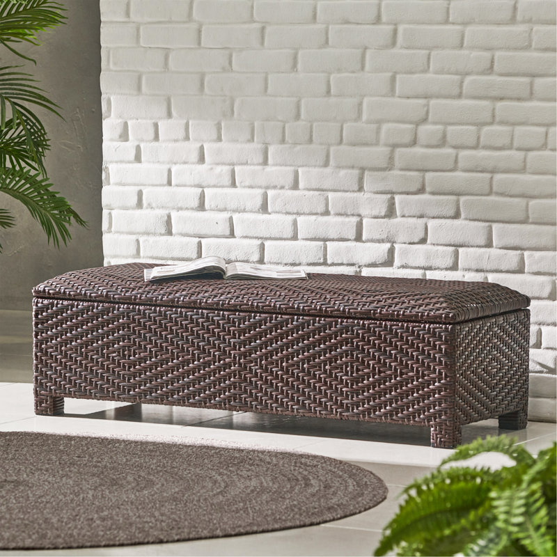 Wicker Storage Bench