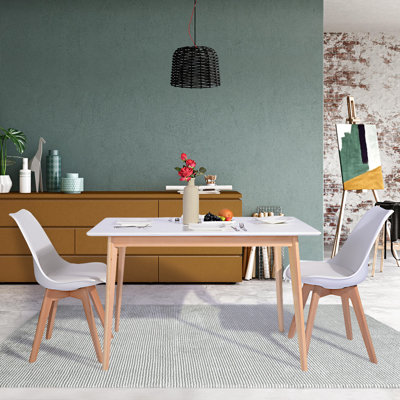 Carey Solid Wood Base Dining Table