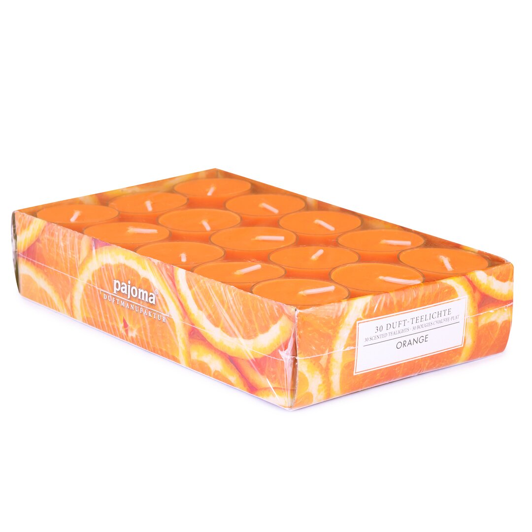 30 Stück Amari Orange duftende Teelicht Kerze Set