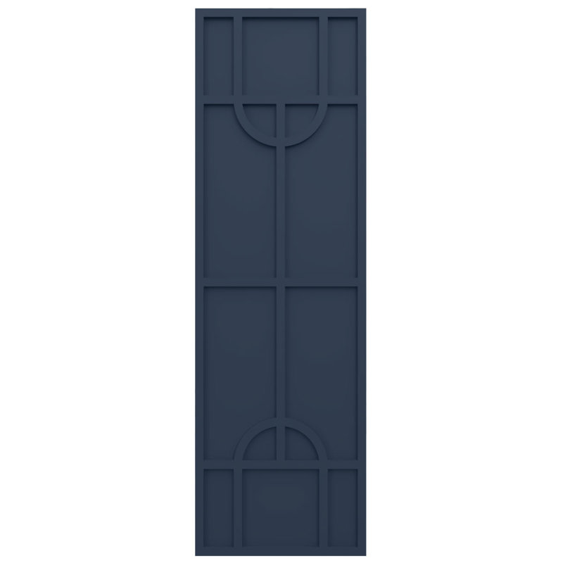 Volets de style moderne nordique EnduraCore Composite, L 12 po, Bleu nuit sans étoile, 68"H
