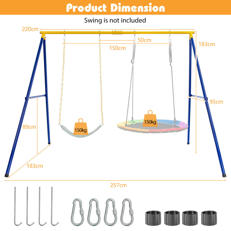 Freeport Park 2 Seat Metal Swing Stand
