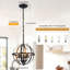 Arley 3 - Light Dimmable Farmhouse Unique Design Adjustable Caged Chandelier Pendant Lights-1810706575