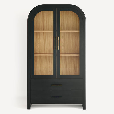 Decker Liam Solid Wood Tall Cabinet