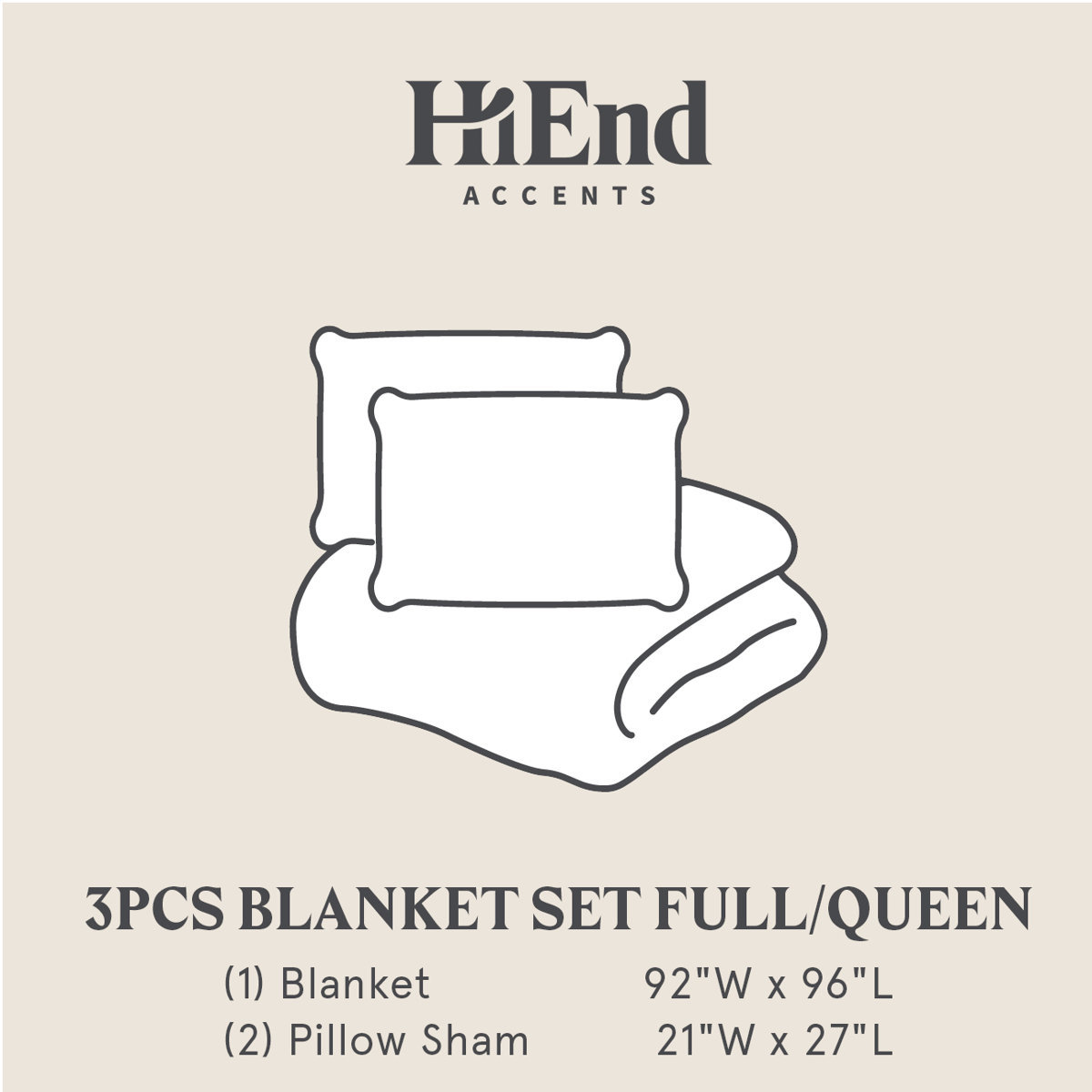 Cotton Voile Throw Blanket, Queen, Storm Blue