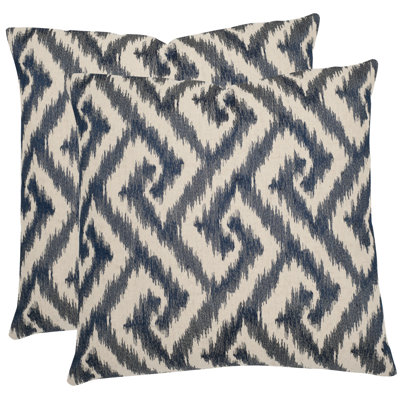 Teddy Embroidered Feather Throw Pillow