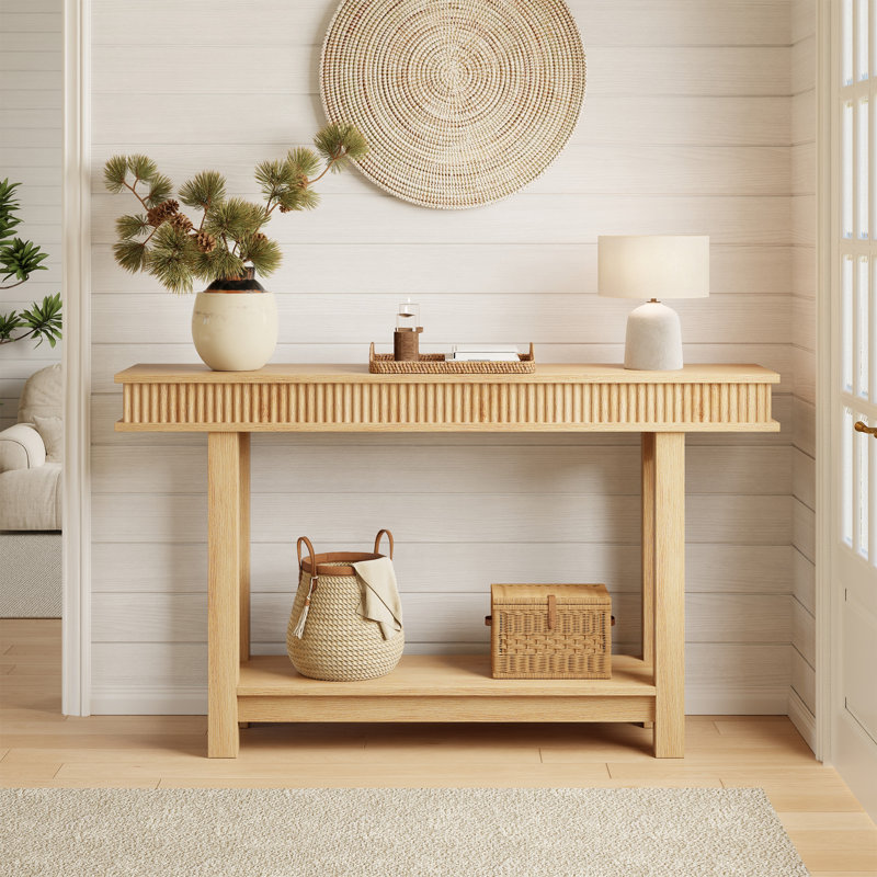 Table de salle à manger Farmhouse, Natural Wood