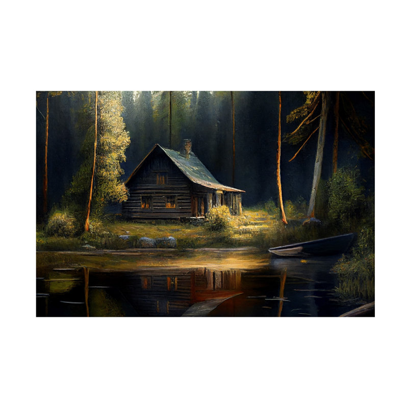 Art sur toile Sasha Cabin VII, H 12 po x l 19 po