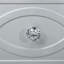 Arabesque Silver Metallic 6-Drawer Dresser With Mirror (Includes Dresser Only Not Mirror)