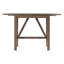 Ensemble de table de salle à manger à hauteur de comptoir en bois 3 pièces avec 2 chaises rembourrées pour petite place-595044086