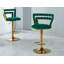 Ensemble de table de bar Modern Gold moderne avec 2 tabourets de bar réglables, table de pub ronde à motif de marbre pour le bar et la cuisine-1715447648