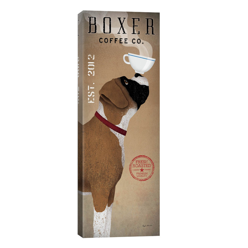 Boxer Coffee Co. by Ryan Fowler - Wrapped Canvas Panoramic Print, 30.48 cm H x 91.44 cm W x 1.91 cm D
