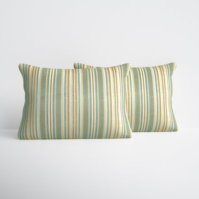 Zoa Striped Indoor/Outdoor Lumbar Throw Pillow