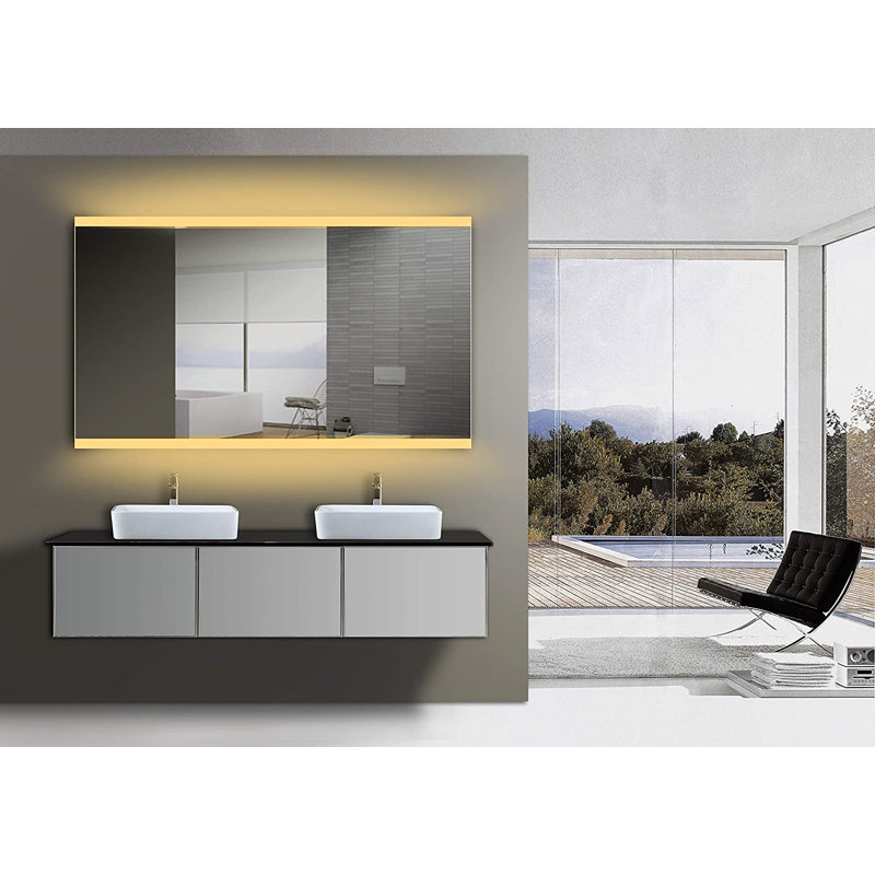 Allysha Flat Wall Mirror, 48" x 28"