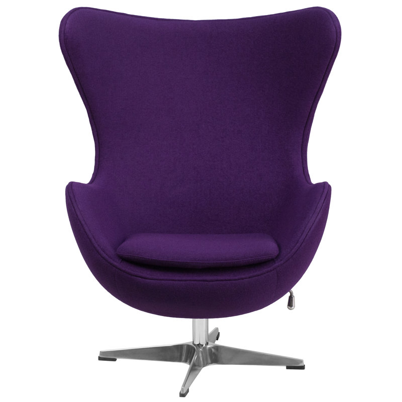 Fauteuil ballon pivotant 18 po Mankin, Mauve
