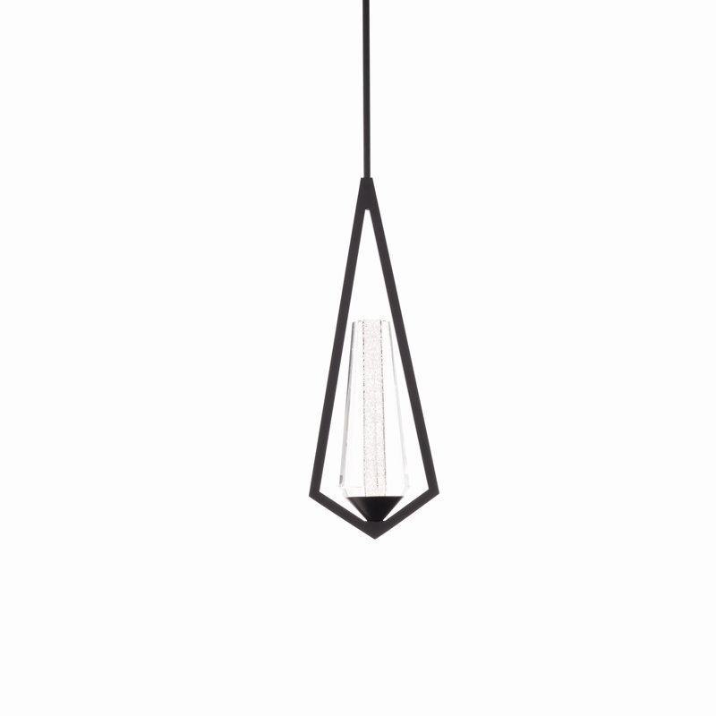 Devotion 1 Light LED Mini Pendant, Black