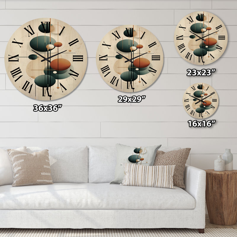 Horloge murale en bois surdimensionnée Sweet Sweet Serenity, Très grand
