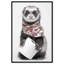 Impression sur toile Glam Roll Ferret par Art Remedy-119995852-122850960