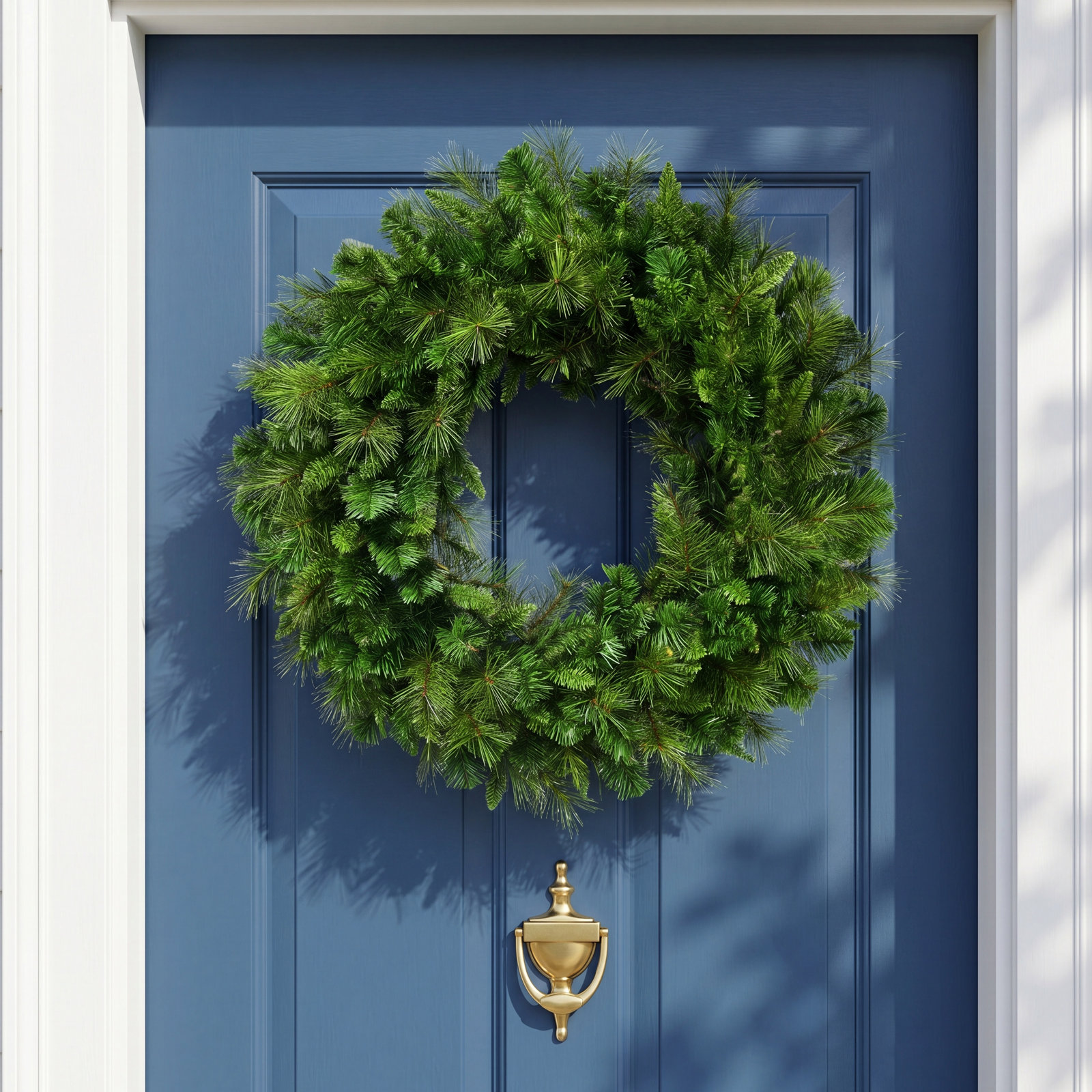 Pvc Greenery Wreath, 60" W x 60" H x 9" D