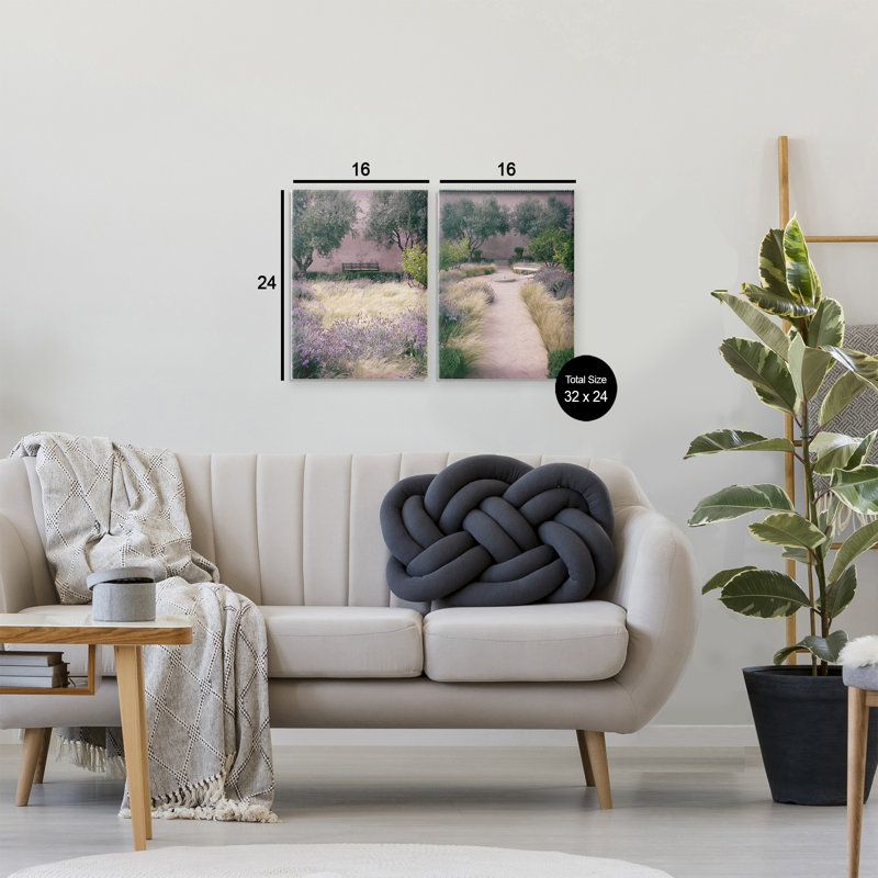 Ensemble de 2 bancs de jardin Natural Paradise, par Deborah Revell, H 24 po x l 32 po