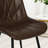 Faux Leather Armless Side Chairs With Sturdy Metal Legs, Set Of 2-352417493