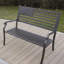 Banc de jardin en métal Lisinces