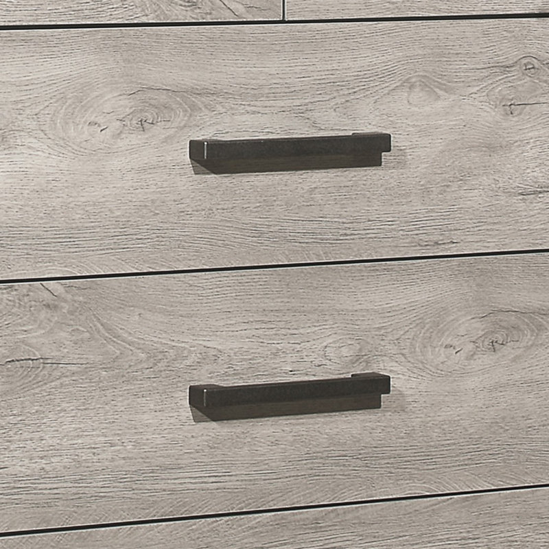 Commode de chambre à coucher avec 5 tiroirs de rangement, mobilier contemporain moderne