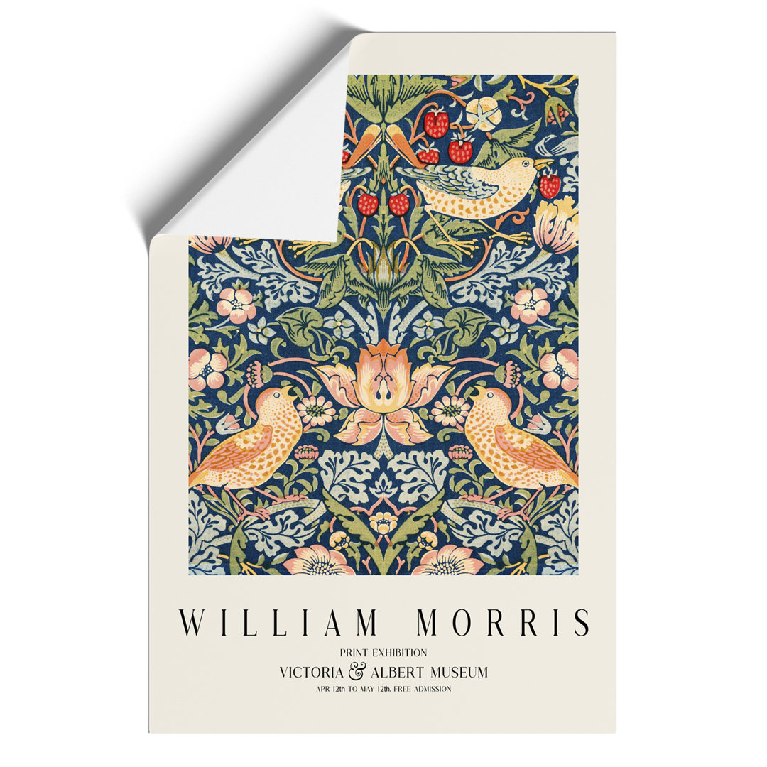 Strawberry Thief Print by William Morris - Frameless Print