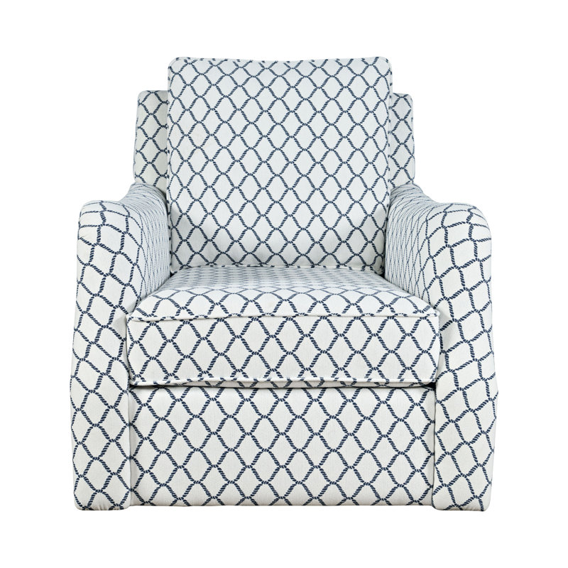 Fauteuil Kadijha, Polyester bleu marine